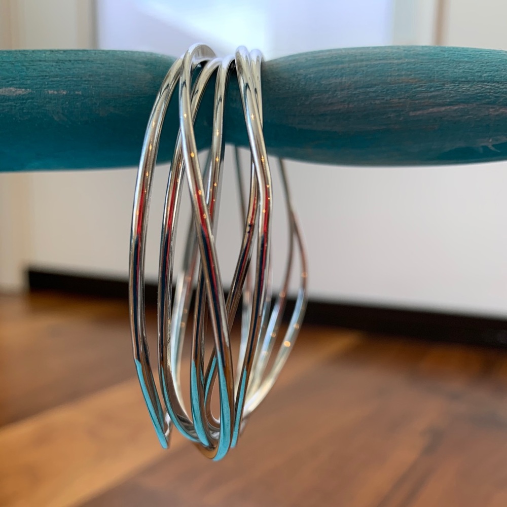 6 Pack of Silver Bracelets